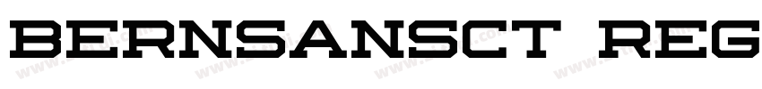 BernSansCT Regular字体转换